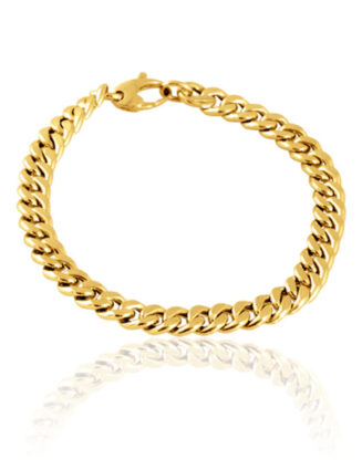 Flat Cuban Chain Link Bracelet