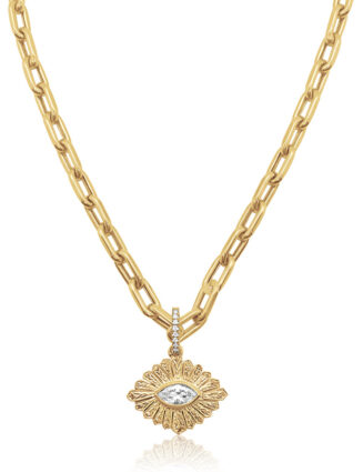 Diamond Eye of Providence Necklace