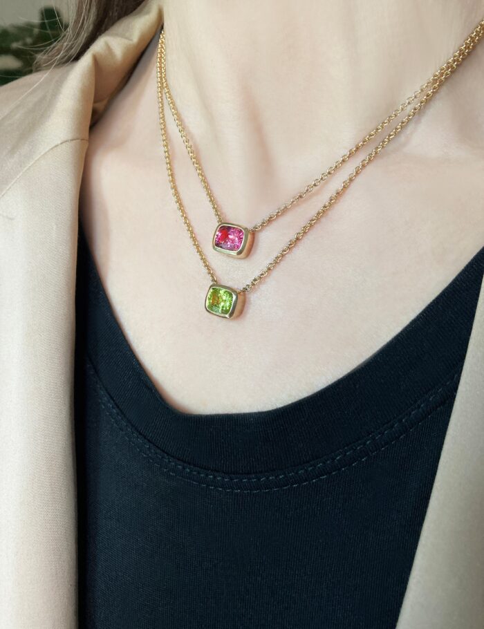 Green_PinkTourmalineBezelSetNecklacesStacked.jpg